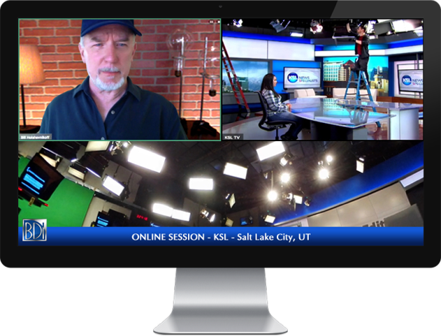 Remote training, educational and production services for television and film